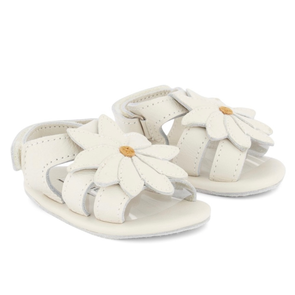 Donsje Amsterdam Pre-walker White Leather Sandals